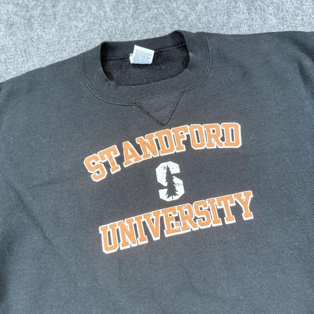 Vintage Stanford University Sweatshirt Mens Large Russell Athletic USA 90s‎